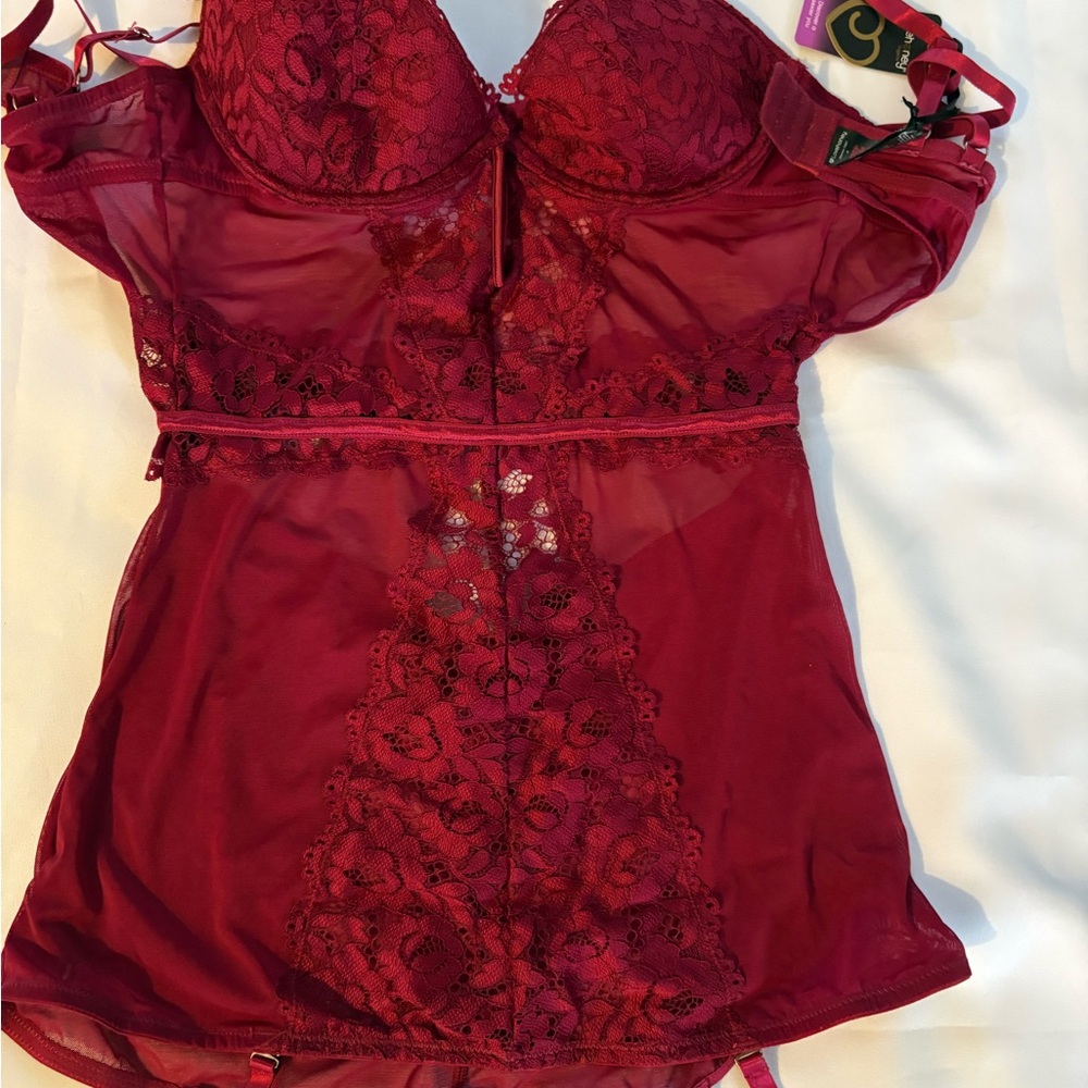 Lovehoney Red Lace Chemise Babydoll – NWT – Size M